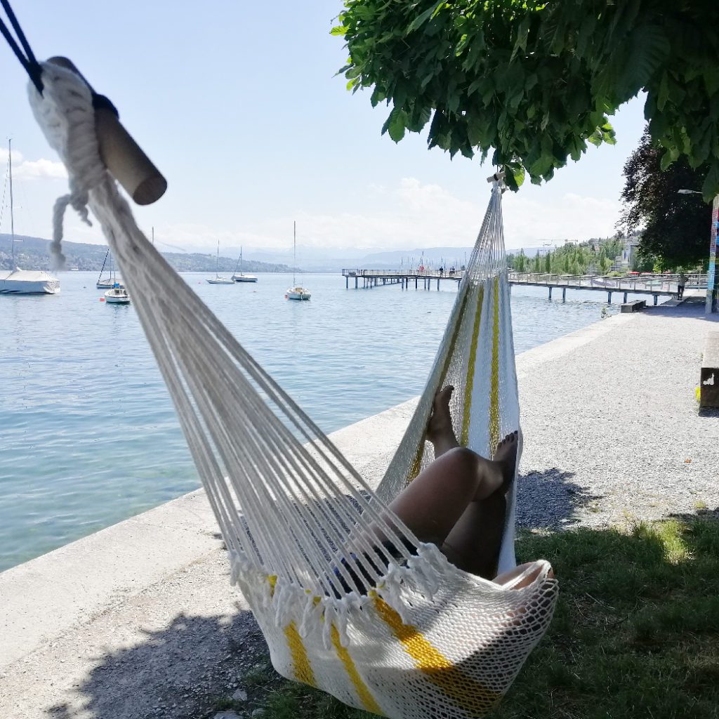 Yellow Net Hammock - size "M"