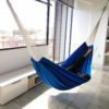 Fabric hammock in loft Guatemala