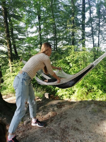 Amache per bambini a strisce blu o rosa Zurich Waldgarten - Equilibrio - Mamma e bambino - 2022