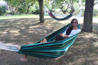 XL Vert Sedalina Fabric Hammock Maddie Peda - 2 Pax from up From behind