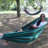 XL Vert Sedalina Fabric Hammock Maddie Peda - 2 Pax from up From behind