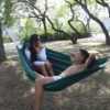 XL Vert Sedalina Fabric Hammock Maddie Peda - 2 Pax from up Hochformat Maddie sit