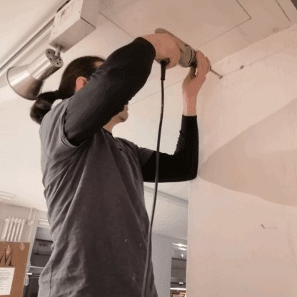 Canche-drilling-cement-wall-hang-hammock