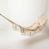 Hamac with bars and macrame - handwoven hammock from latin america
