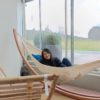 ständer und hängematte pack freistehende hängematte - l beige netz mit latino relax xl