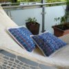 cushion cover huipil maya blue birds
