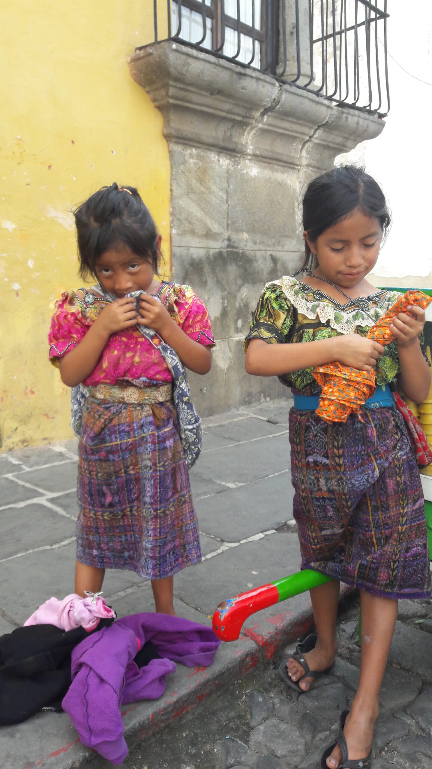 mayan girls wearing huipil fred mayan dreams la antigua