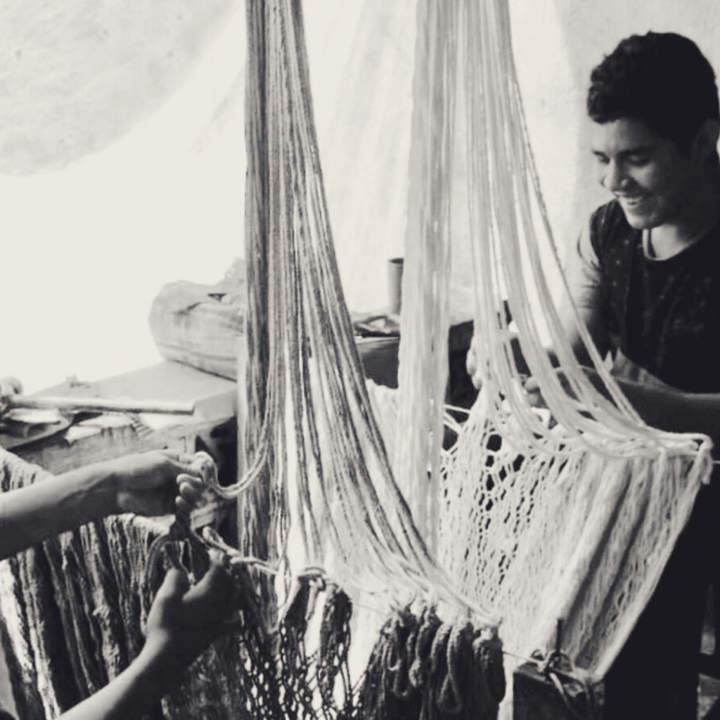 handcrafted hammock artisan - organic cotton