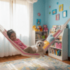 net hammock for kids - pink - room