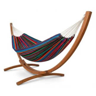 Extra large Fabric Hammock with Latino Relax XL Stand | Multicolor