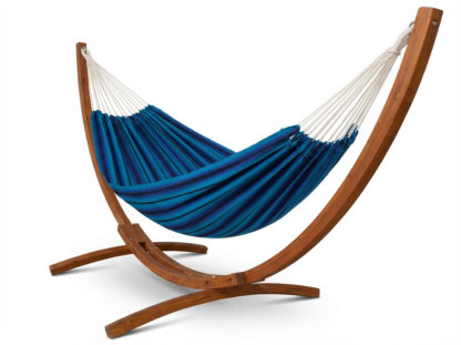 Hamac avec support Toile bleu Maya