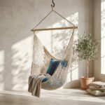 Sedia da appendere in rete | Beige – Design & Fair